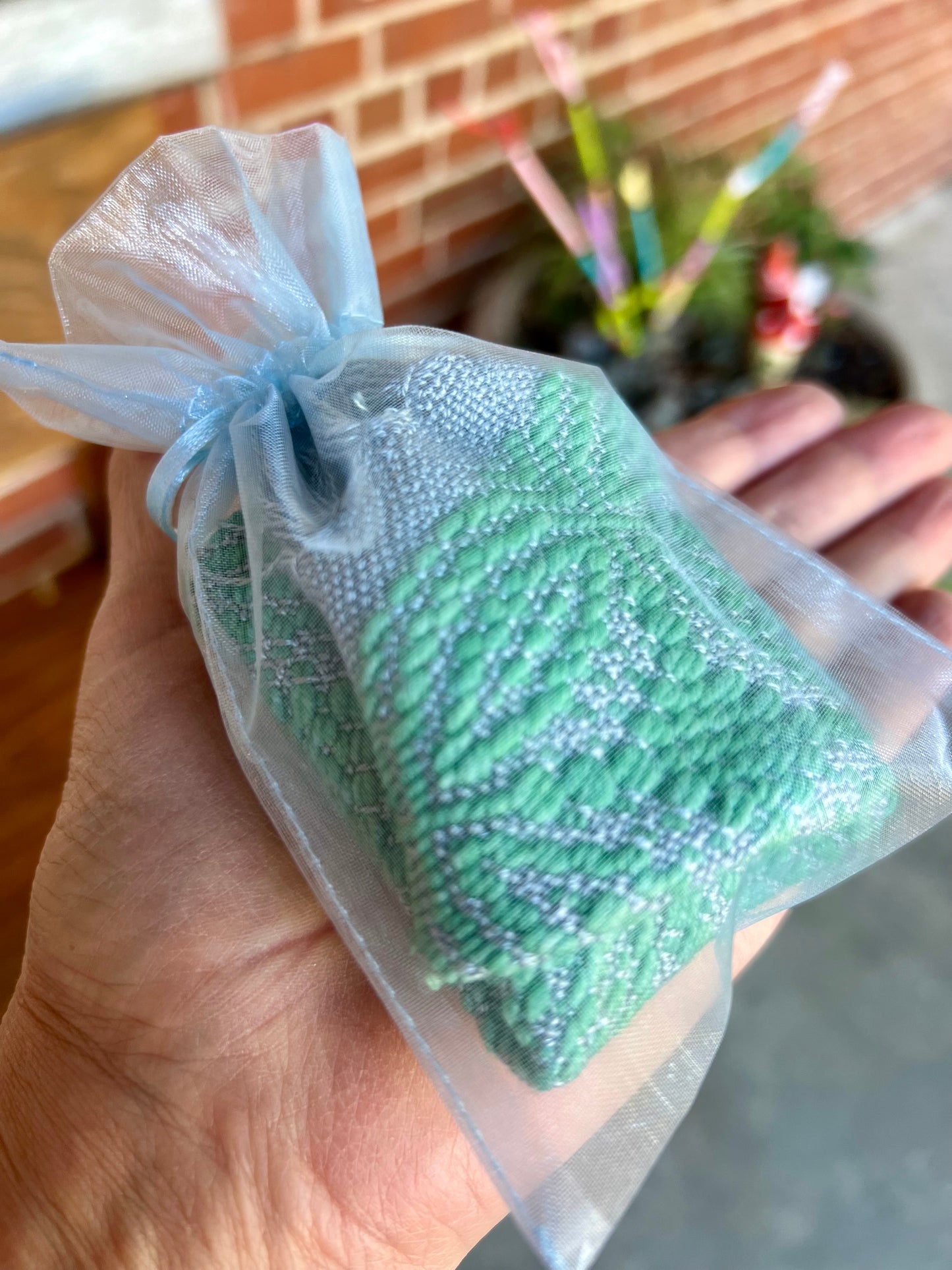 Sea Glass Handwoven Sacred Cloth & Crystal Bundle - Travel Size