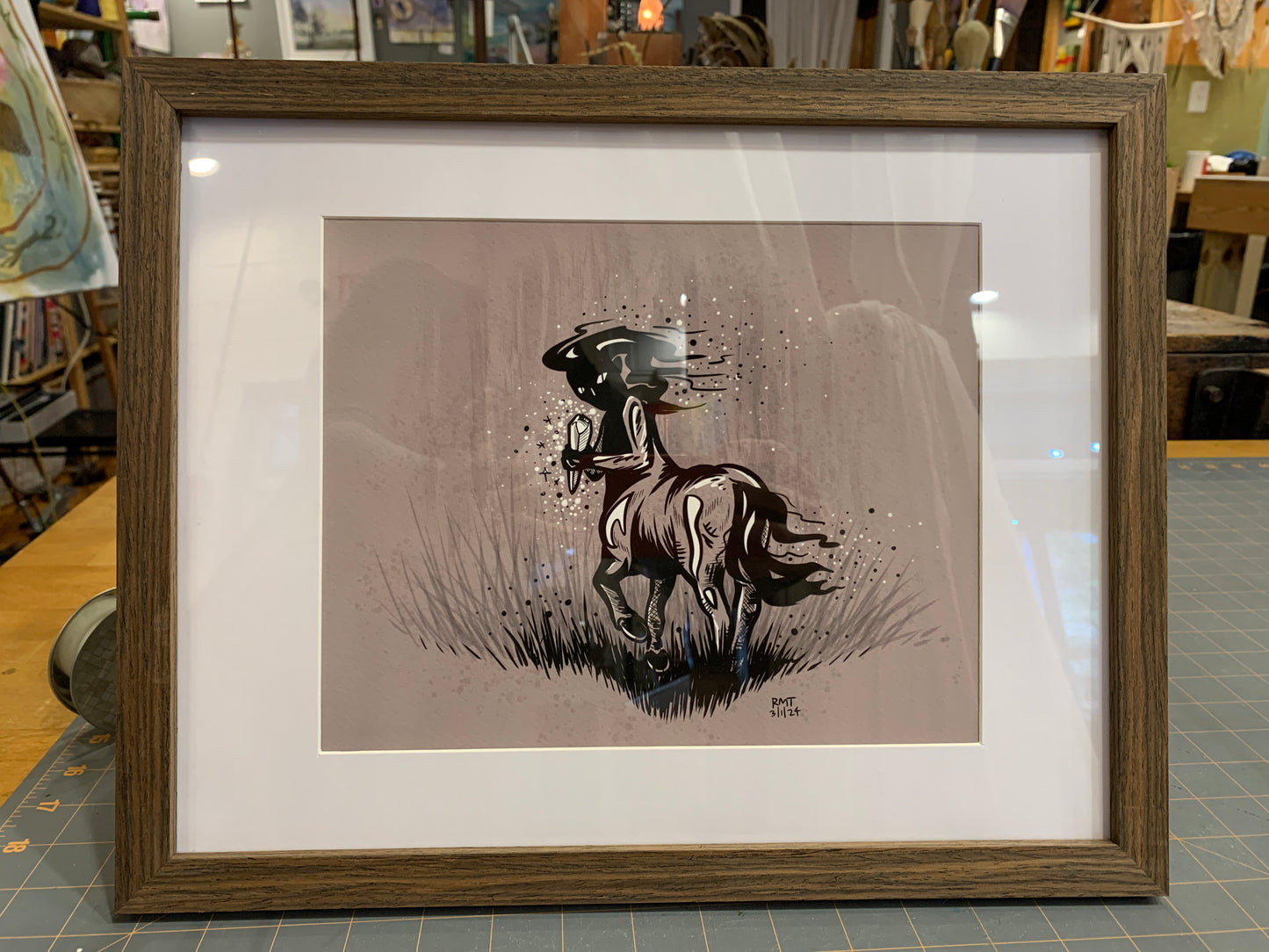 Centaur Sighting - wood frame