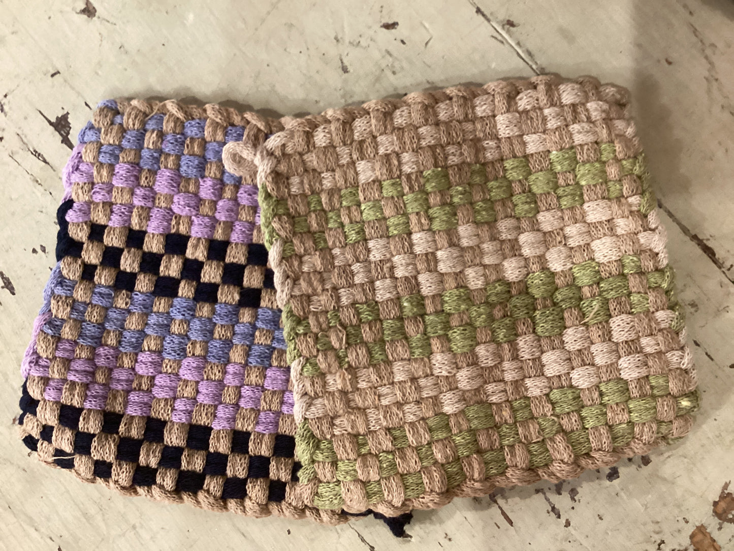 Cotton Pot Holders by Kelly