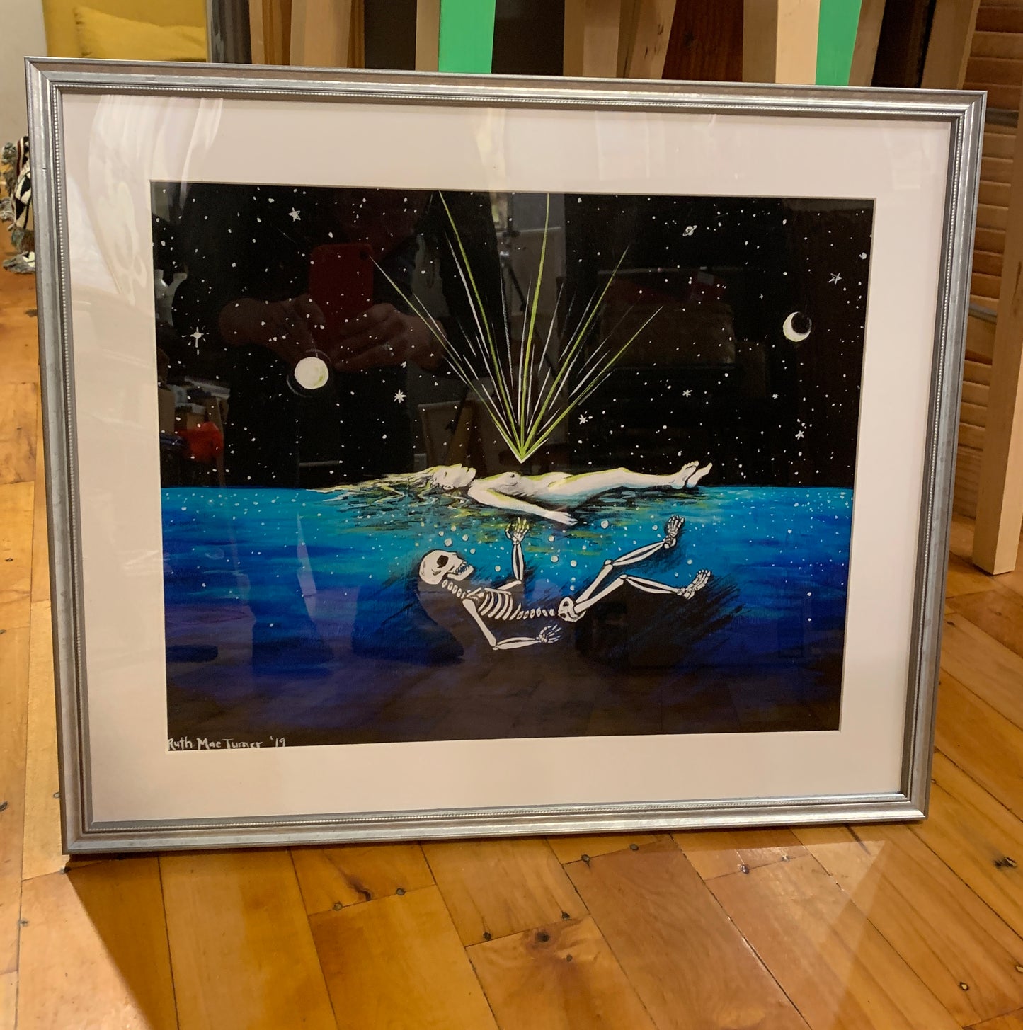 Let your bones drop - framed print