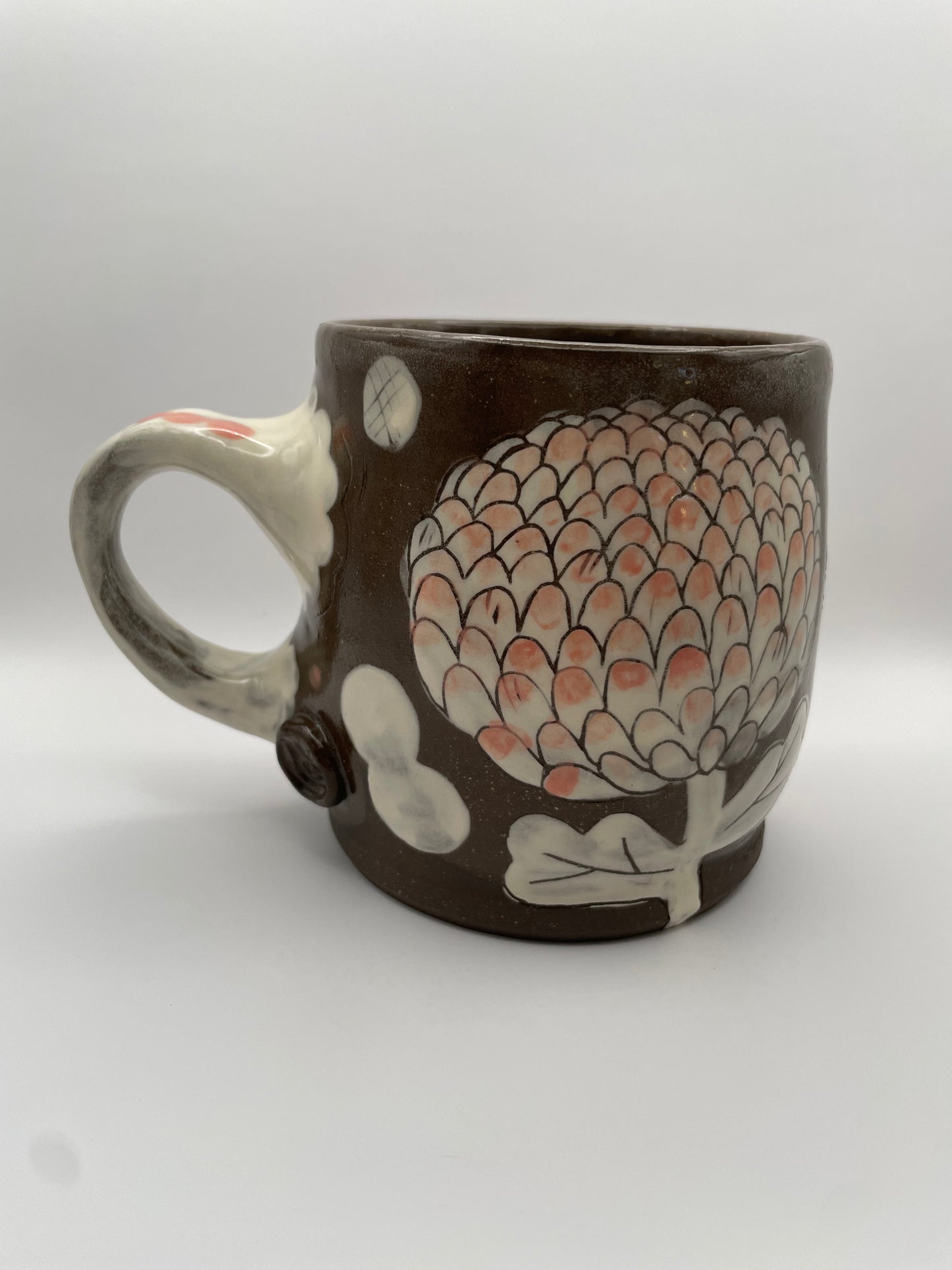 Pink and White Mum Mug