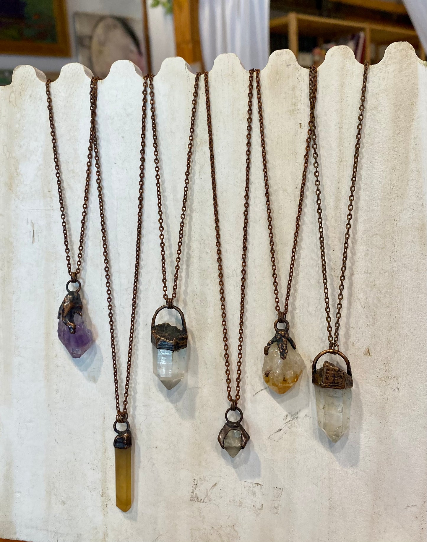 Assorted Raw Crystal Necklaces