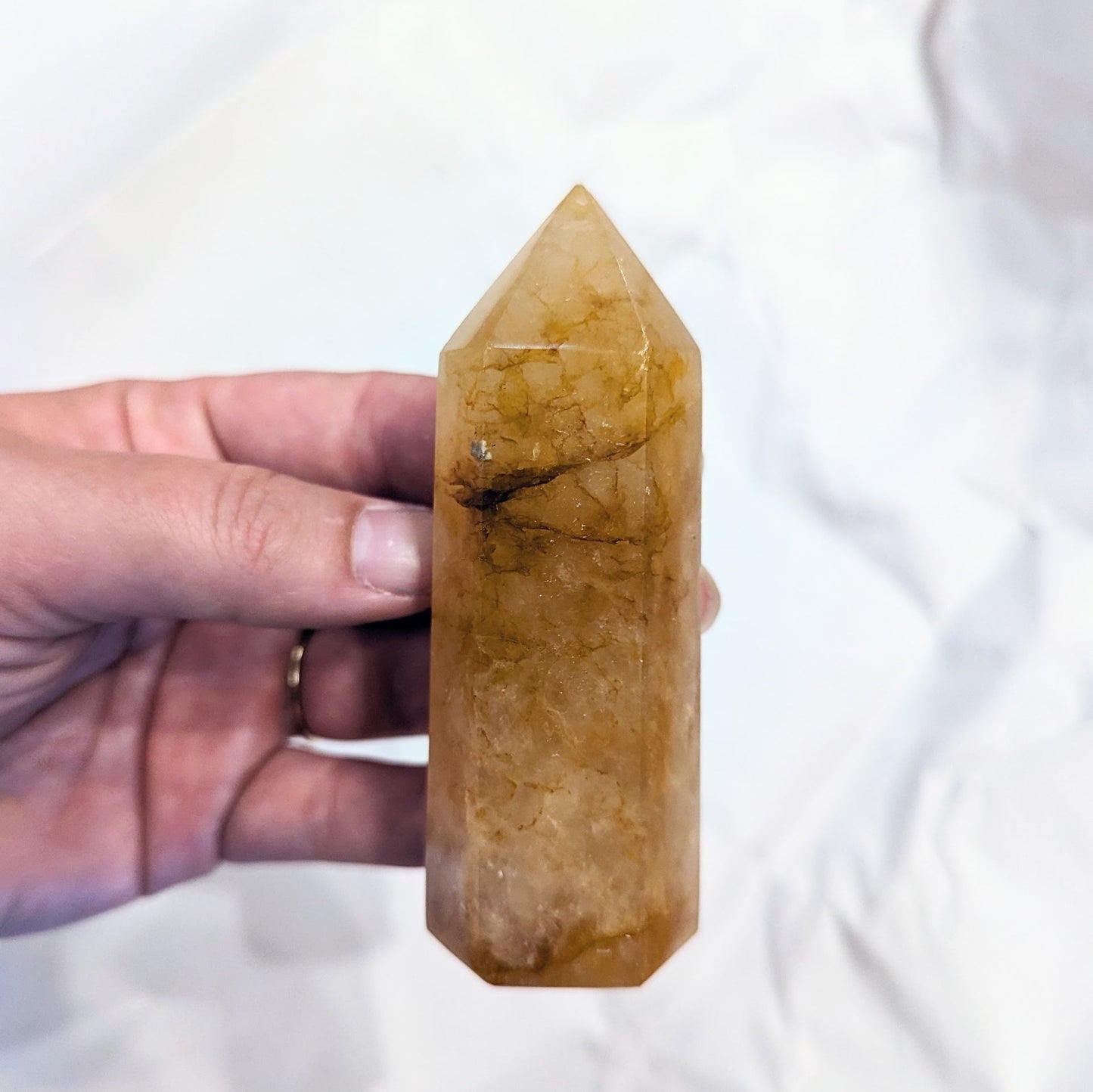 Yellow Hematoid Quartz (Golden Healer) Point