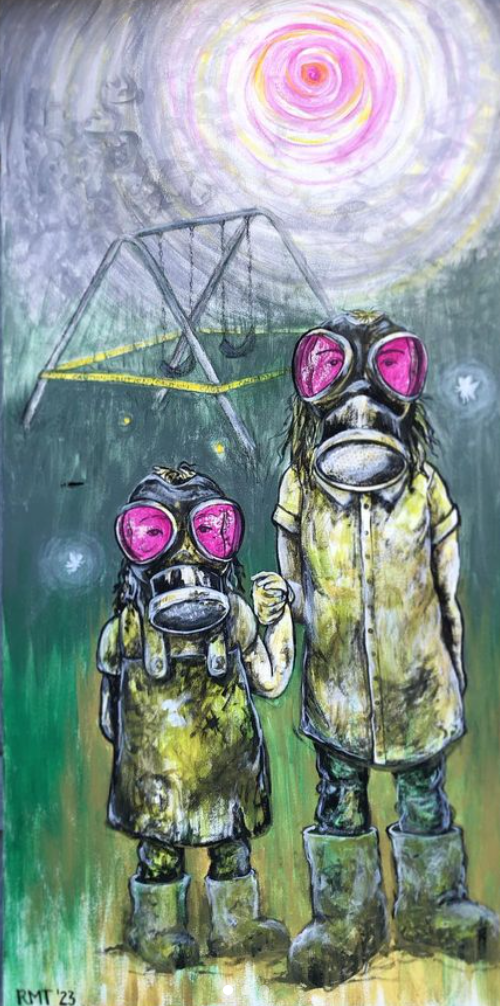 Canvas Print - They have knives behind their backs