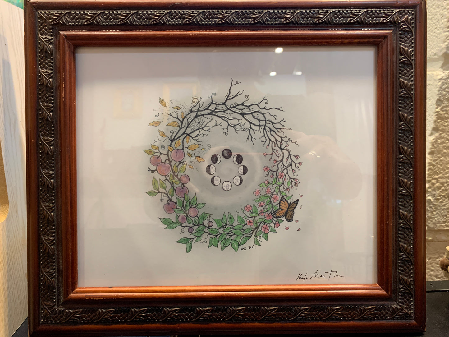 Wreath of the year - framed print