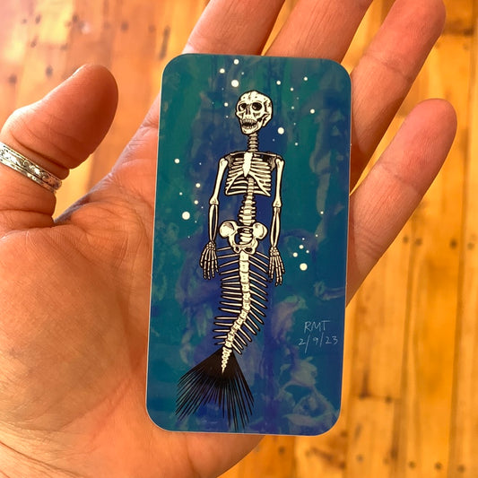 Mer-skeleton sticker