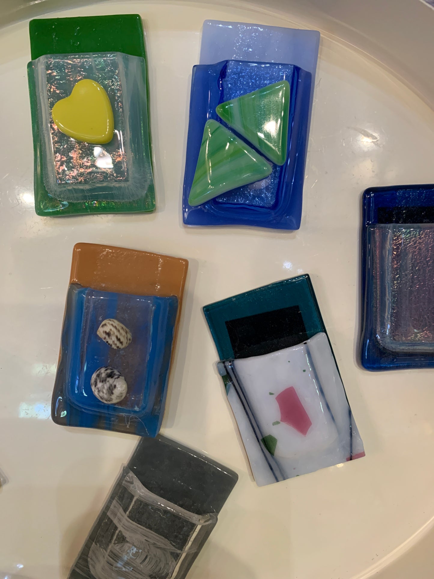 Fused Glass Magnet Vase