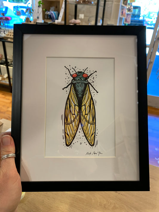 Magical Cicada  - Framed Print