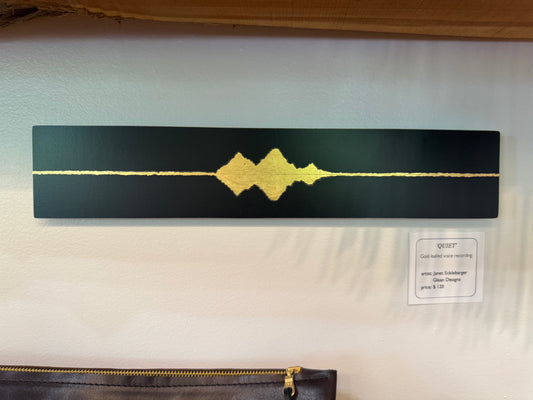 Gold Leaf Voice Recording Wall Art