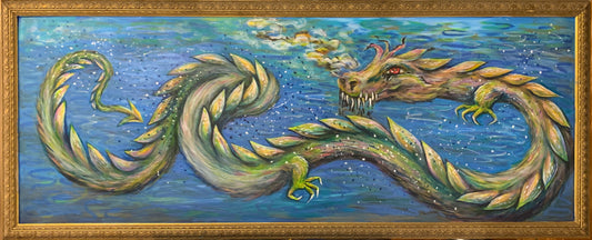 Painting - Haw River Dragon