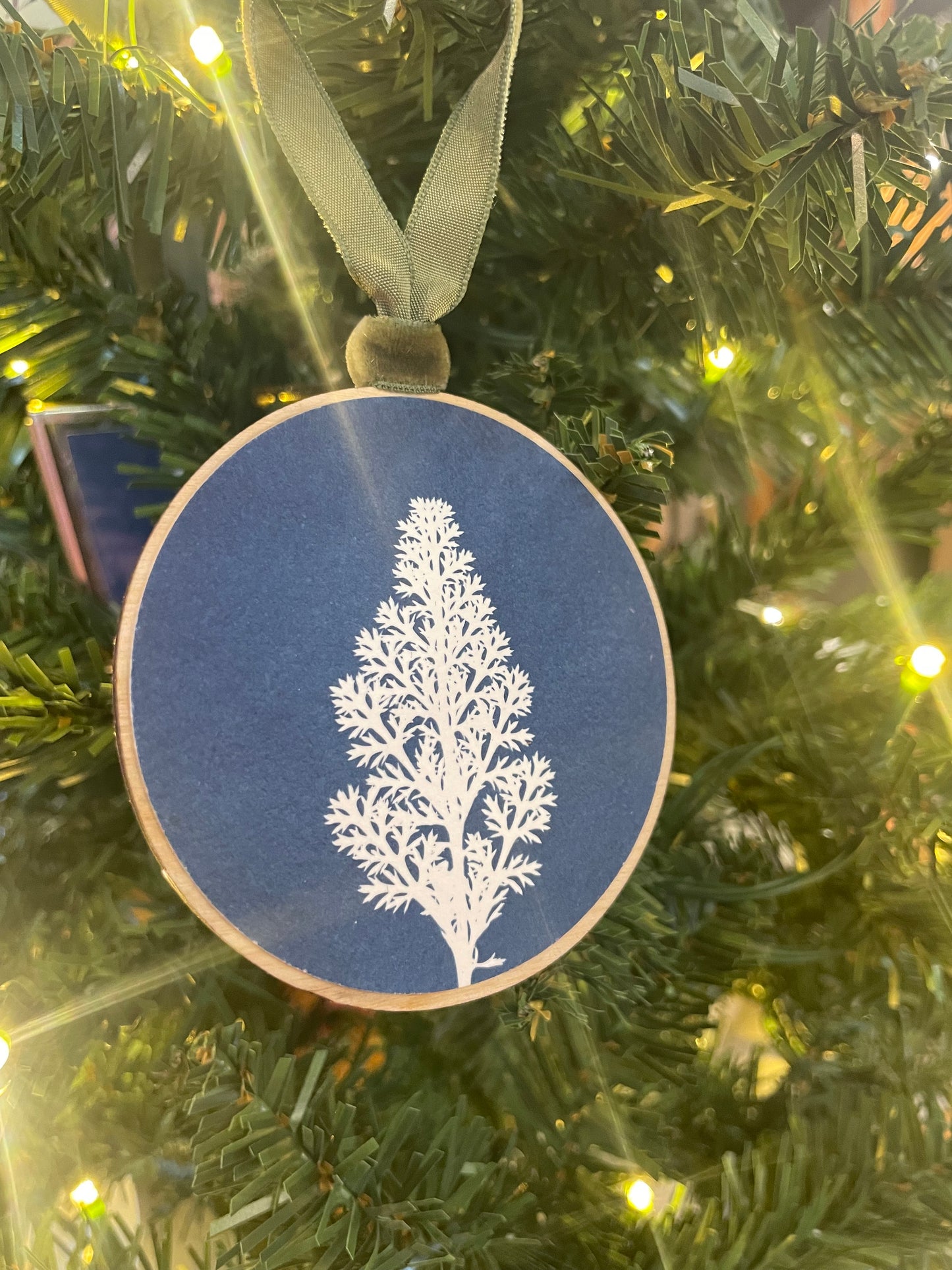 Cyanotype Ornament