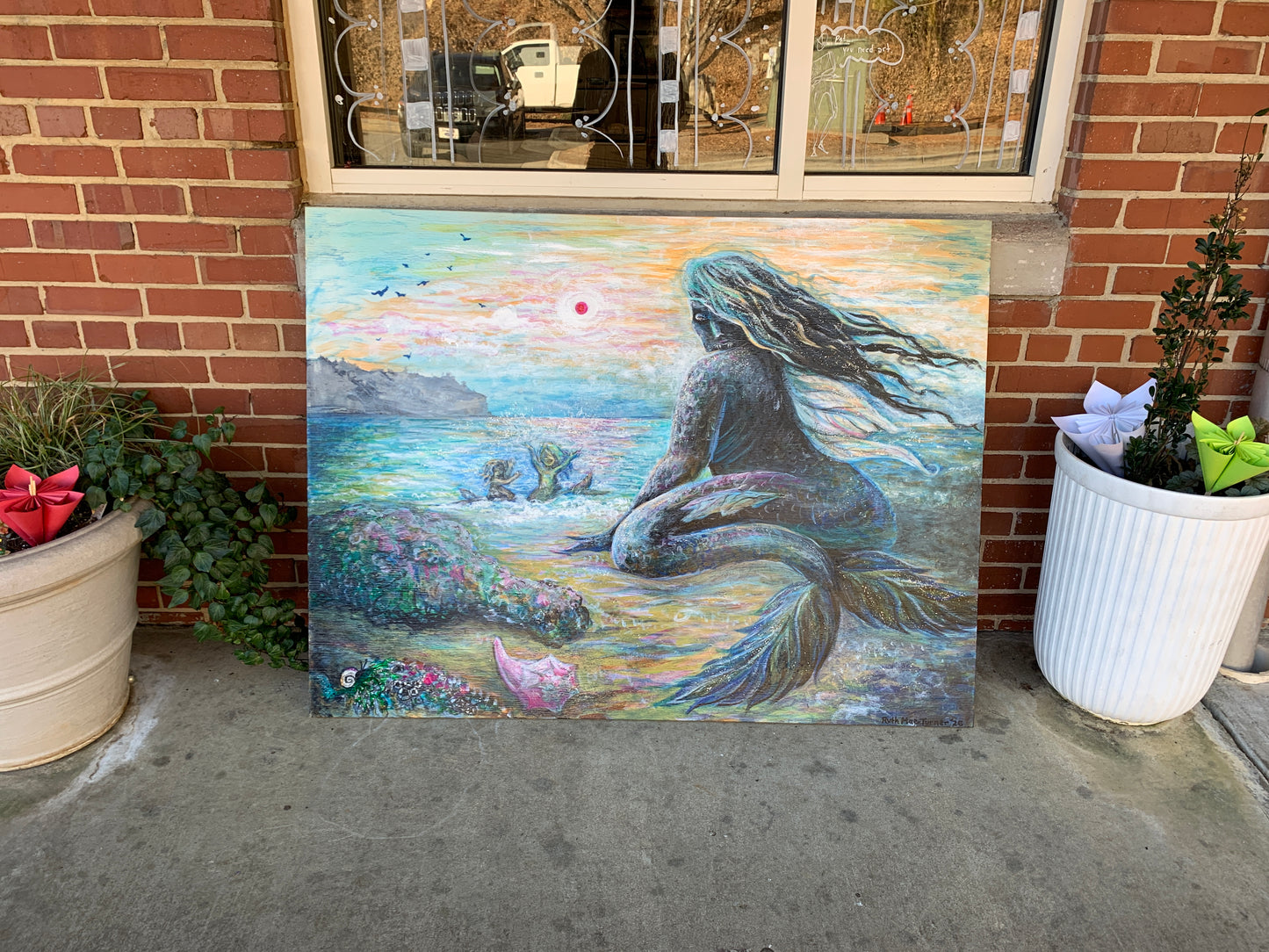 Painting - Motherhood (mermaids)