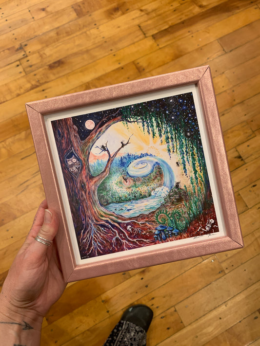 Framed Giclee print - Pixie Portals