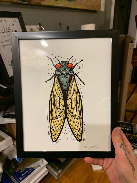 Magical Cicada  - Framed Print