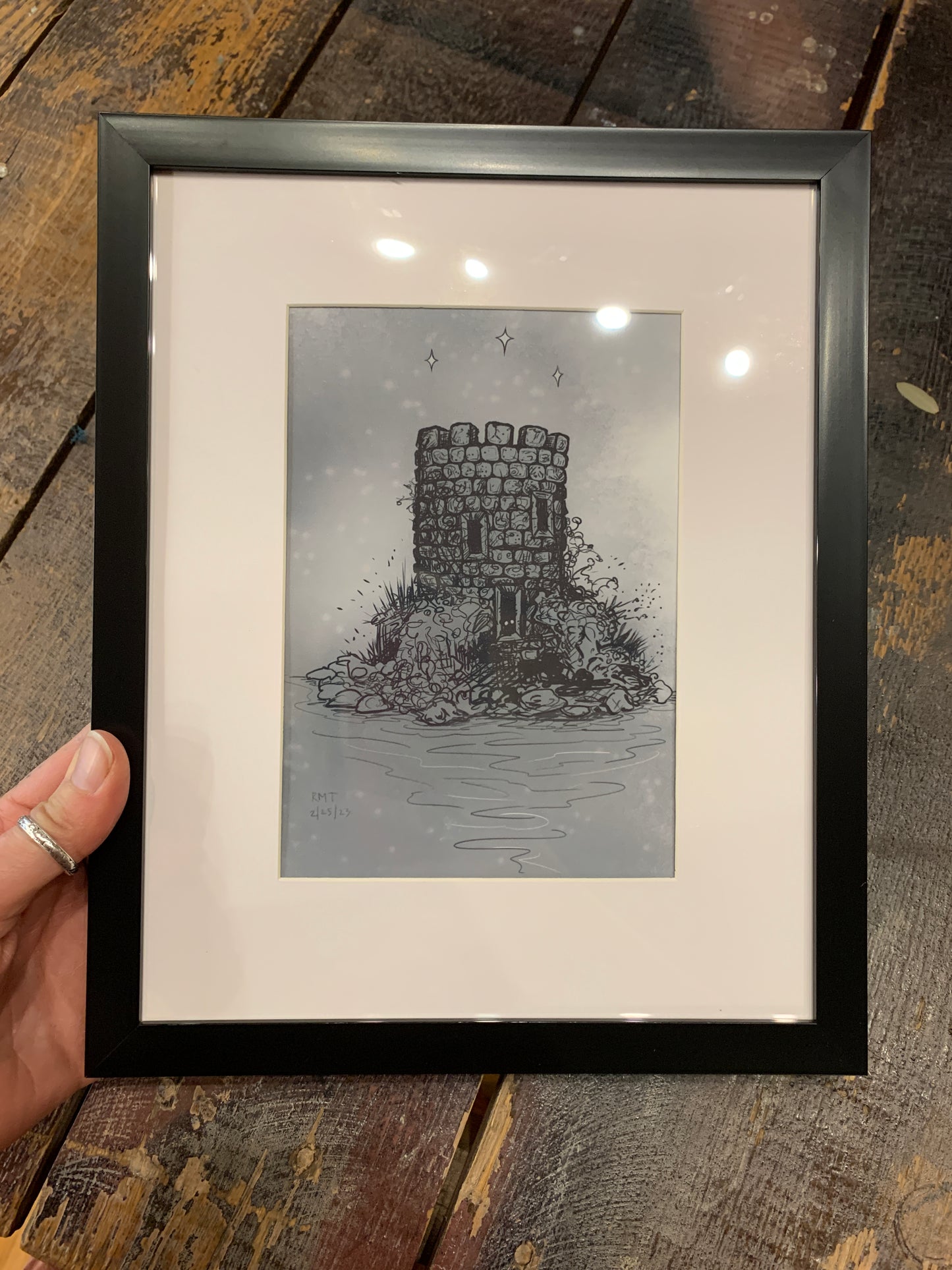 Framed Print  with Matte - Small A5 (5.8"x8.2")