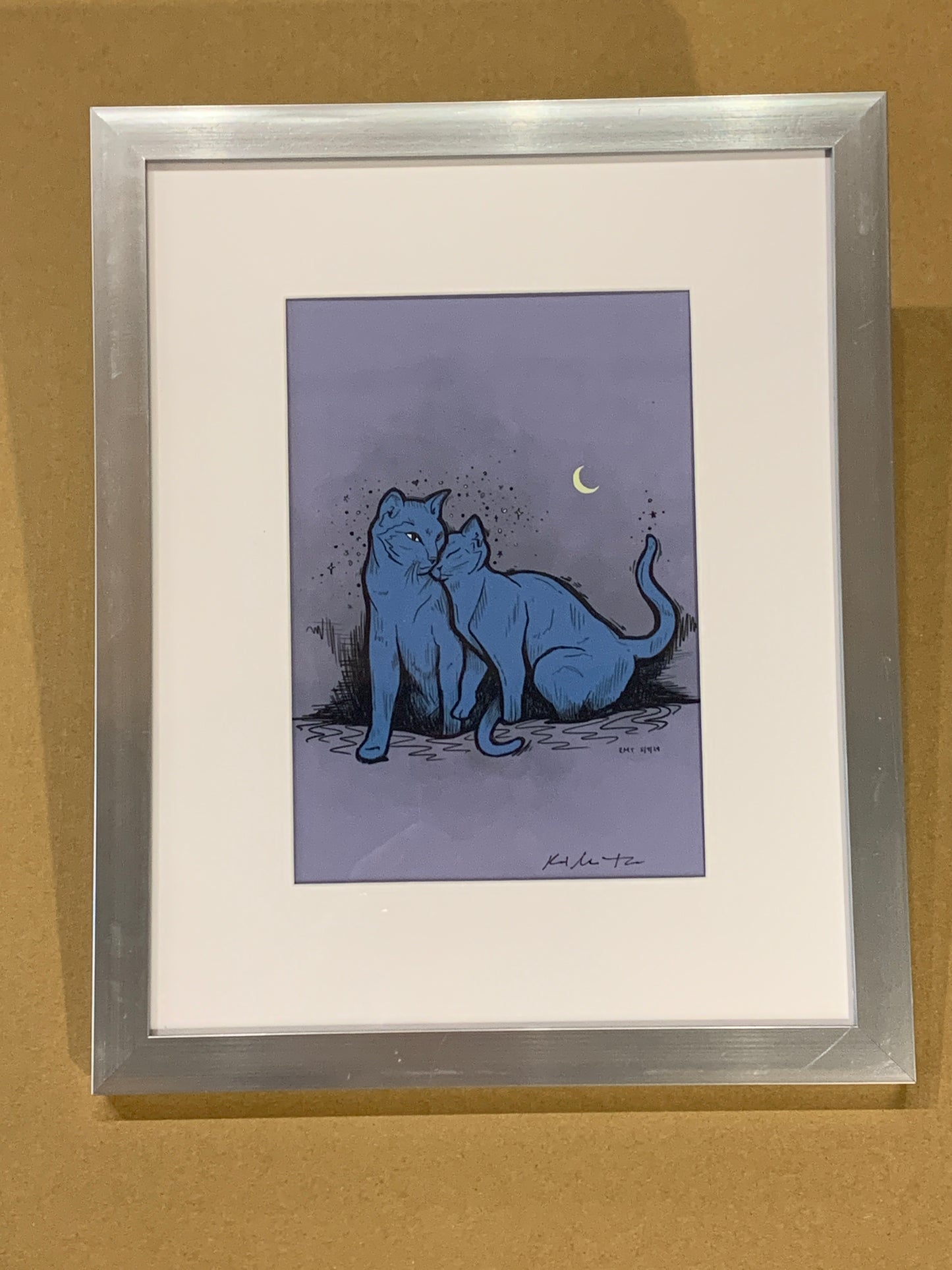 Framed Print  with Matte - Small A5 (5.8"x8.2")