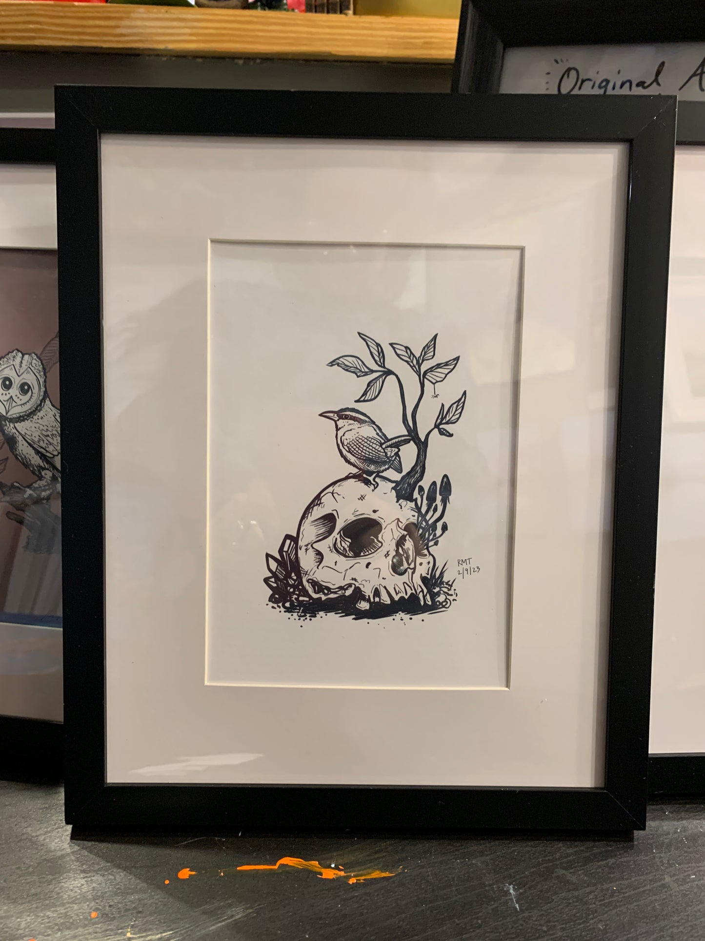 Framed Print  with Matte - Small A5 (5.8"x8.2")