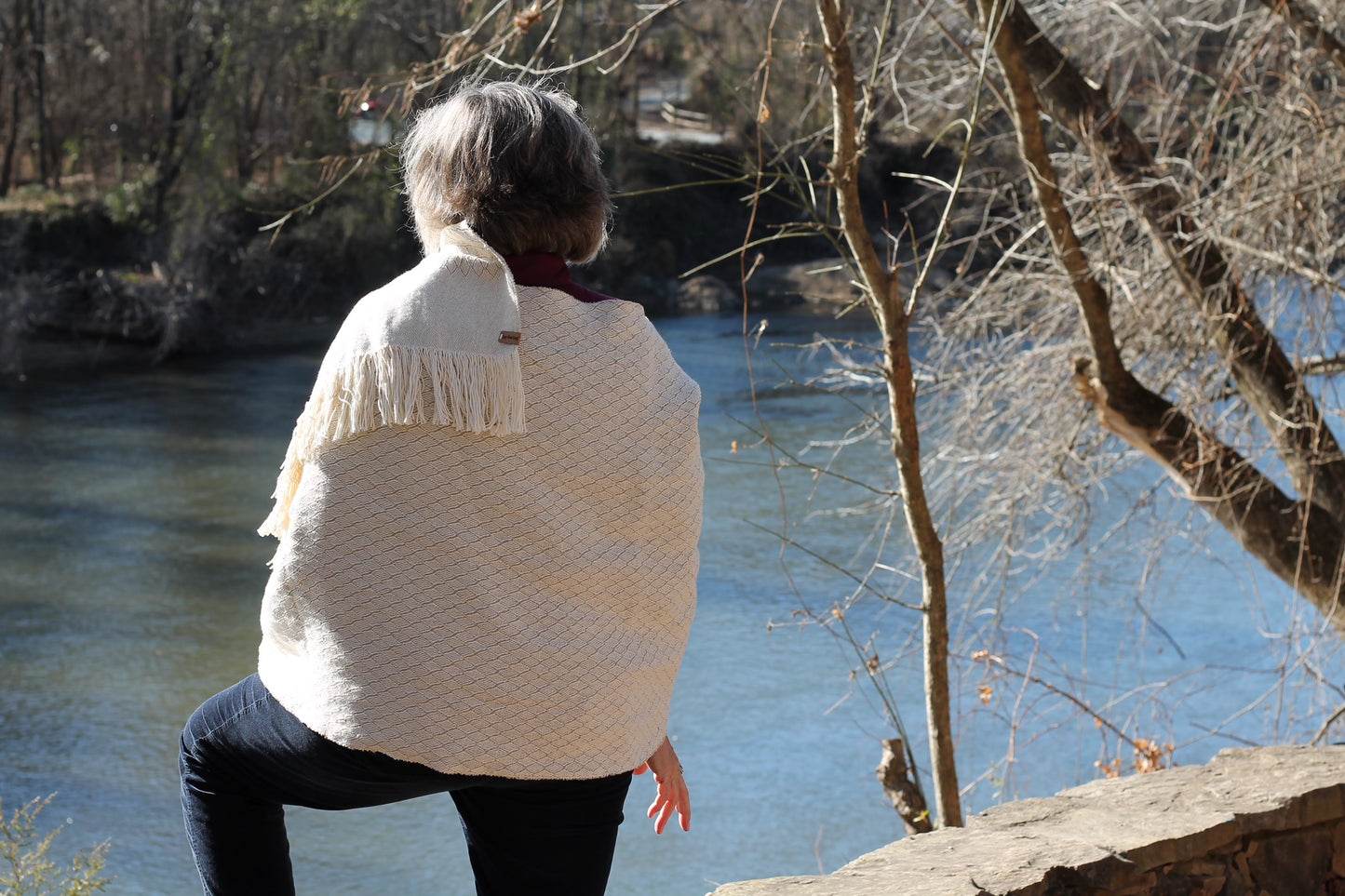 Haven Shawl, Lattice Motif, Heritage Collaborative Offering