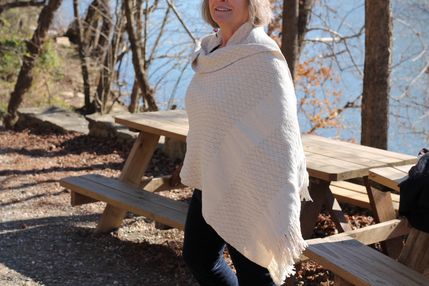 Haven Shawl, Lattice Motif, Heritage Collaborative Offering