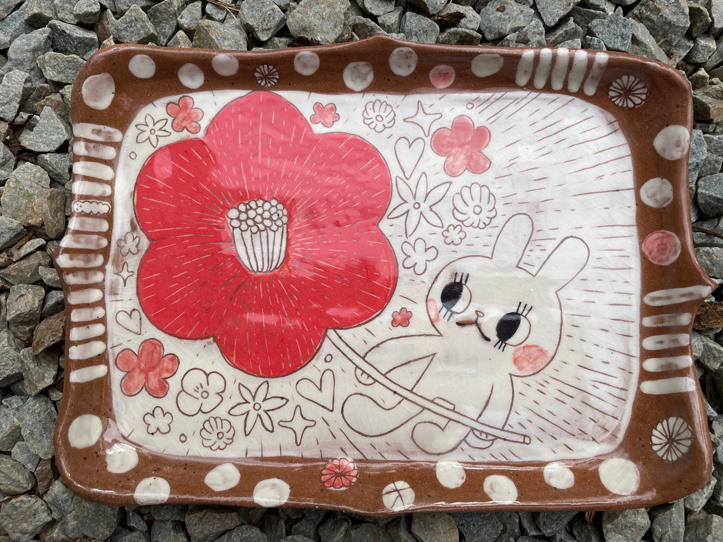 Bunny Flower Plate