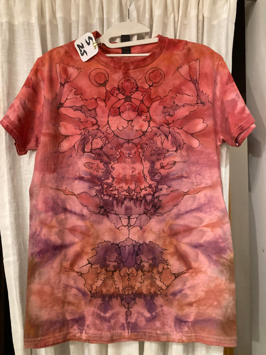 Tie-dye Line Art T-Shirt