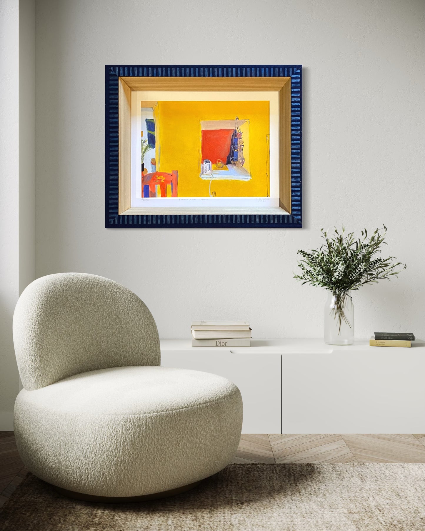 Custom Framed K.Frances Pape Print