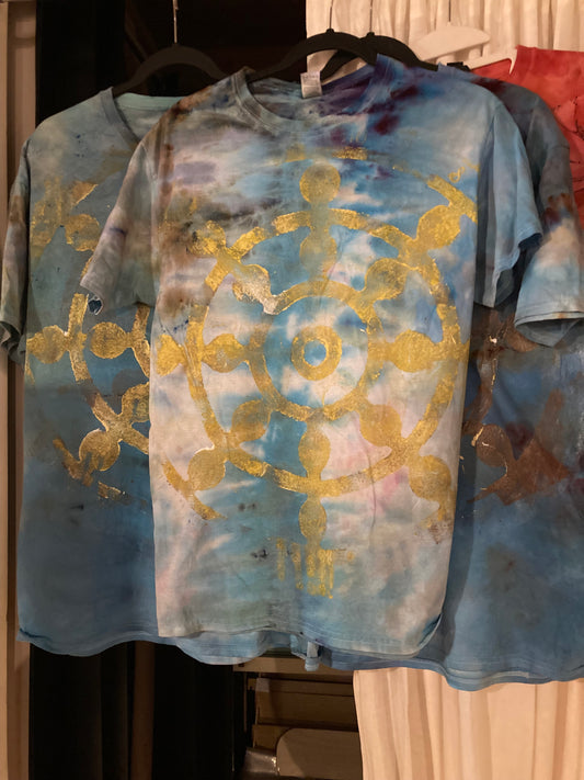 Ice Dye and printed t-shirts