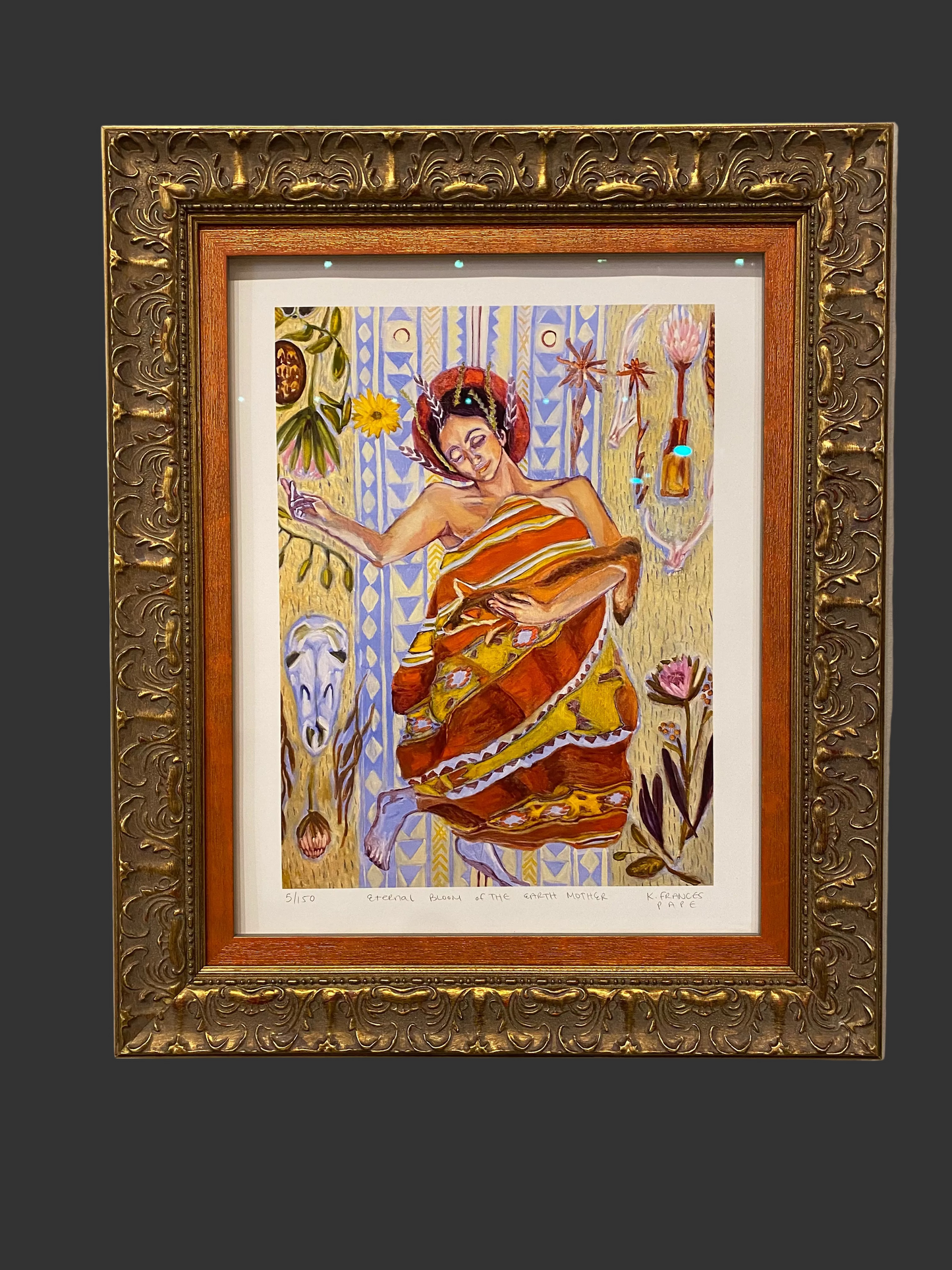 Custom Framed K.Frances Pape Print