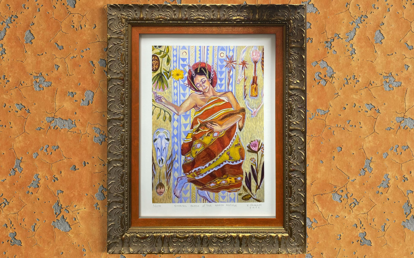 Custom Framed K.Frances Pape Print