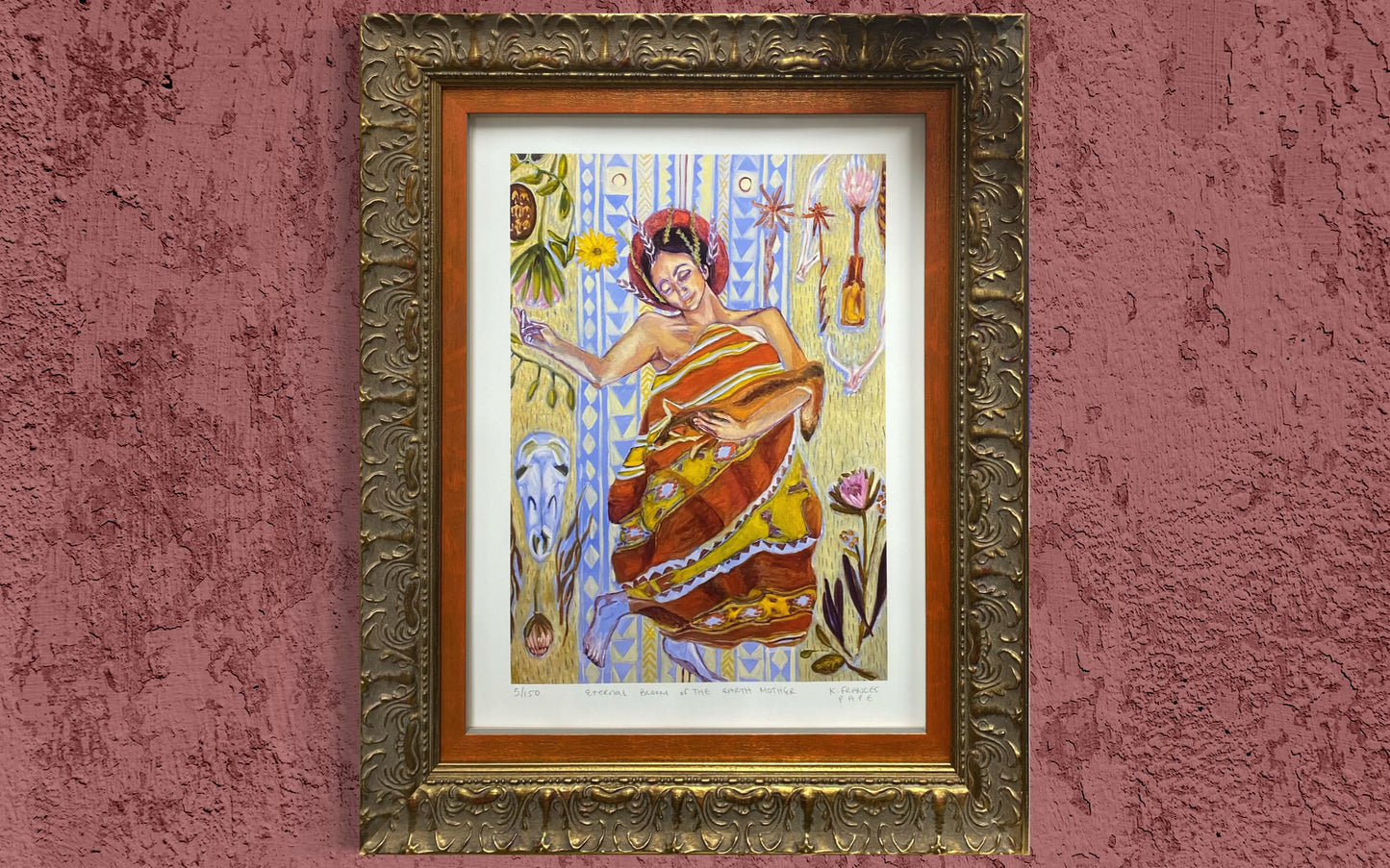 Custom Framed K.Frances Pape Print