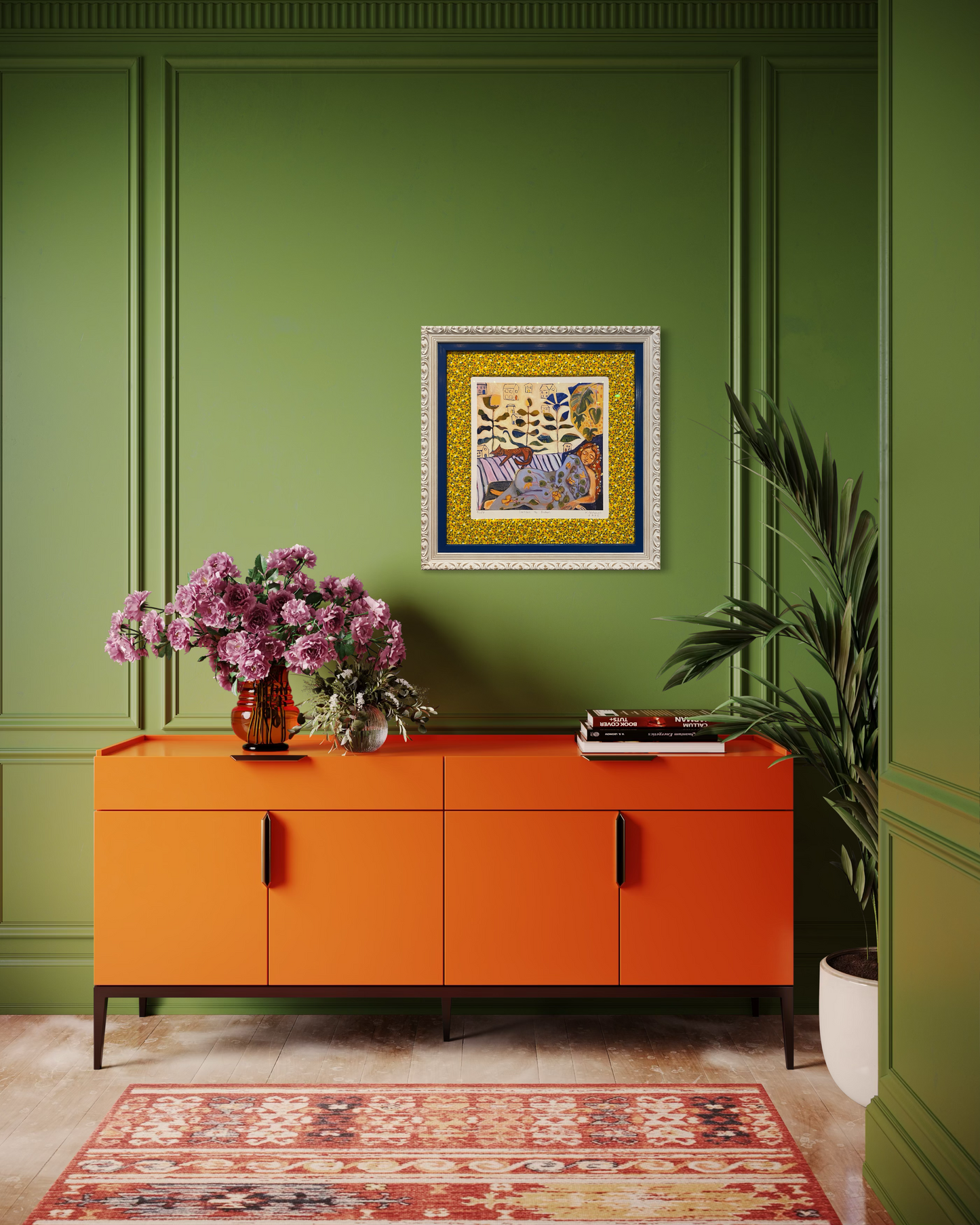 Custom Framed K.Frances Pape Print