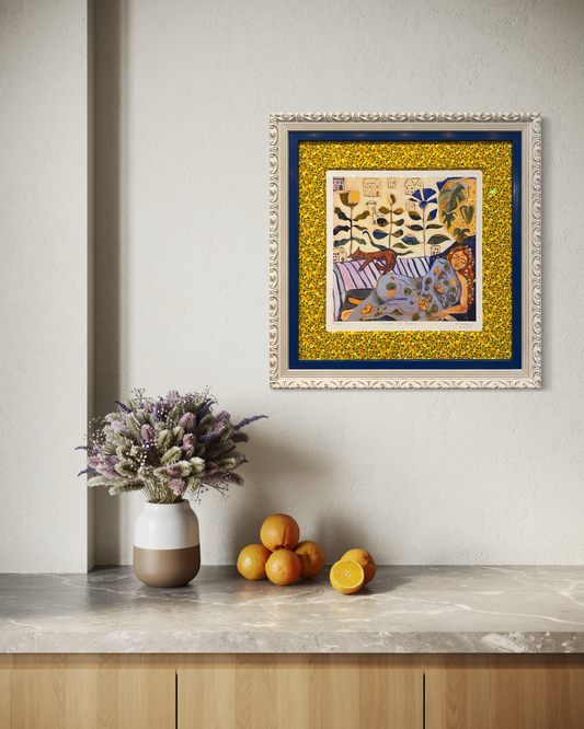 Custom Framed K.Frances Pape Print
