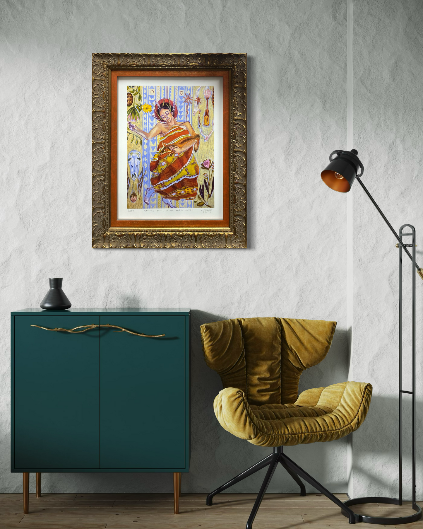 Custom Framed K.Frances Pape Print