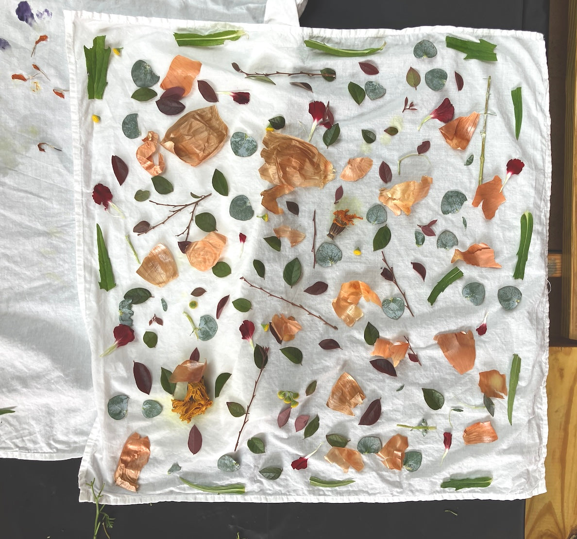 Eco Printing a Bandana Ticket