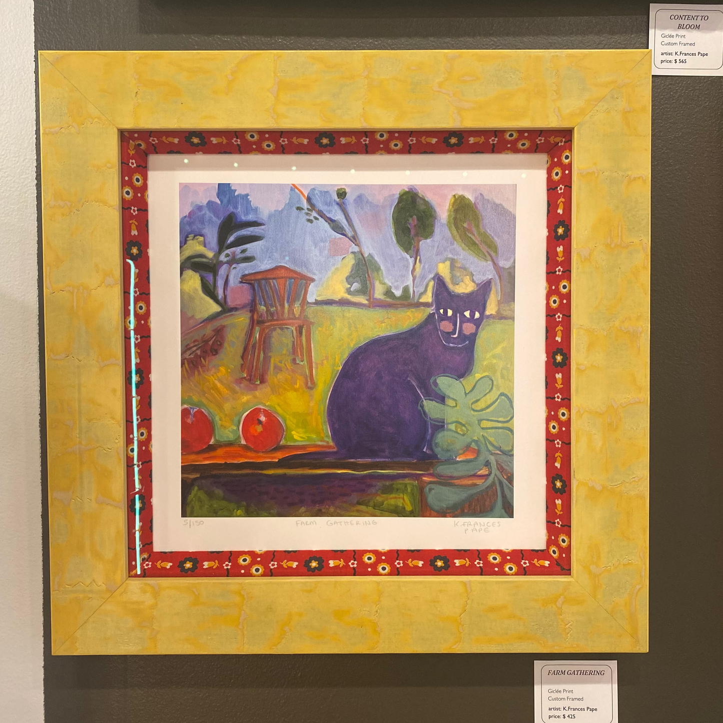 Custom Framed K.Frances Pape Print