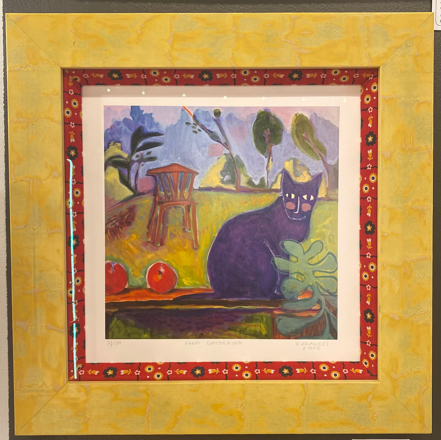 Custom Framed K.Frances Pape Print