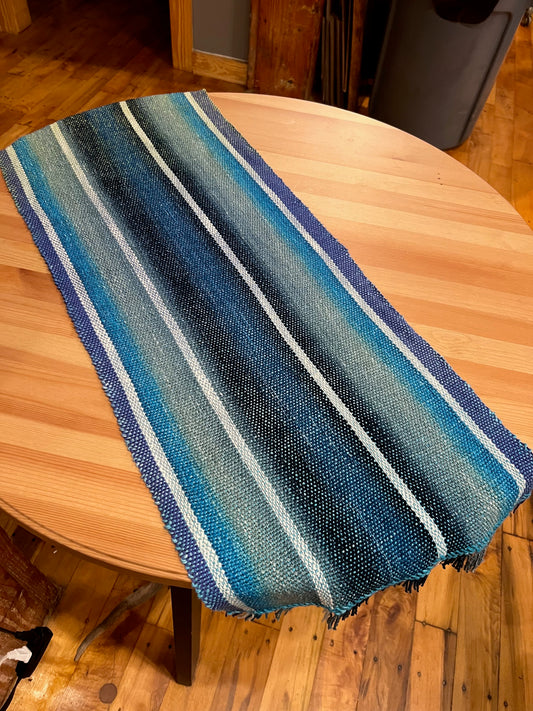 Handwoven "Ocean Hombre" (14"x37")