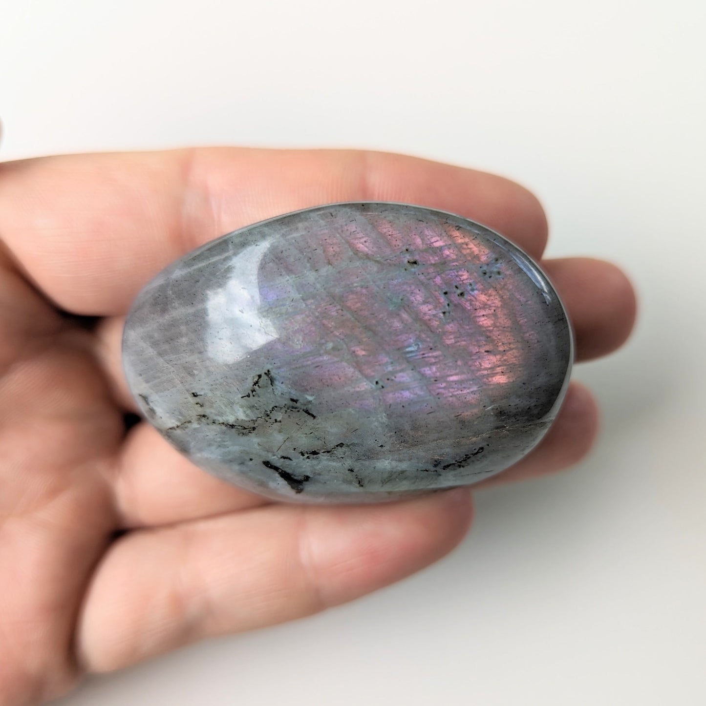 Labradorite Palmstone [Purple Flash!]