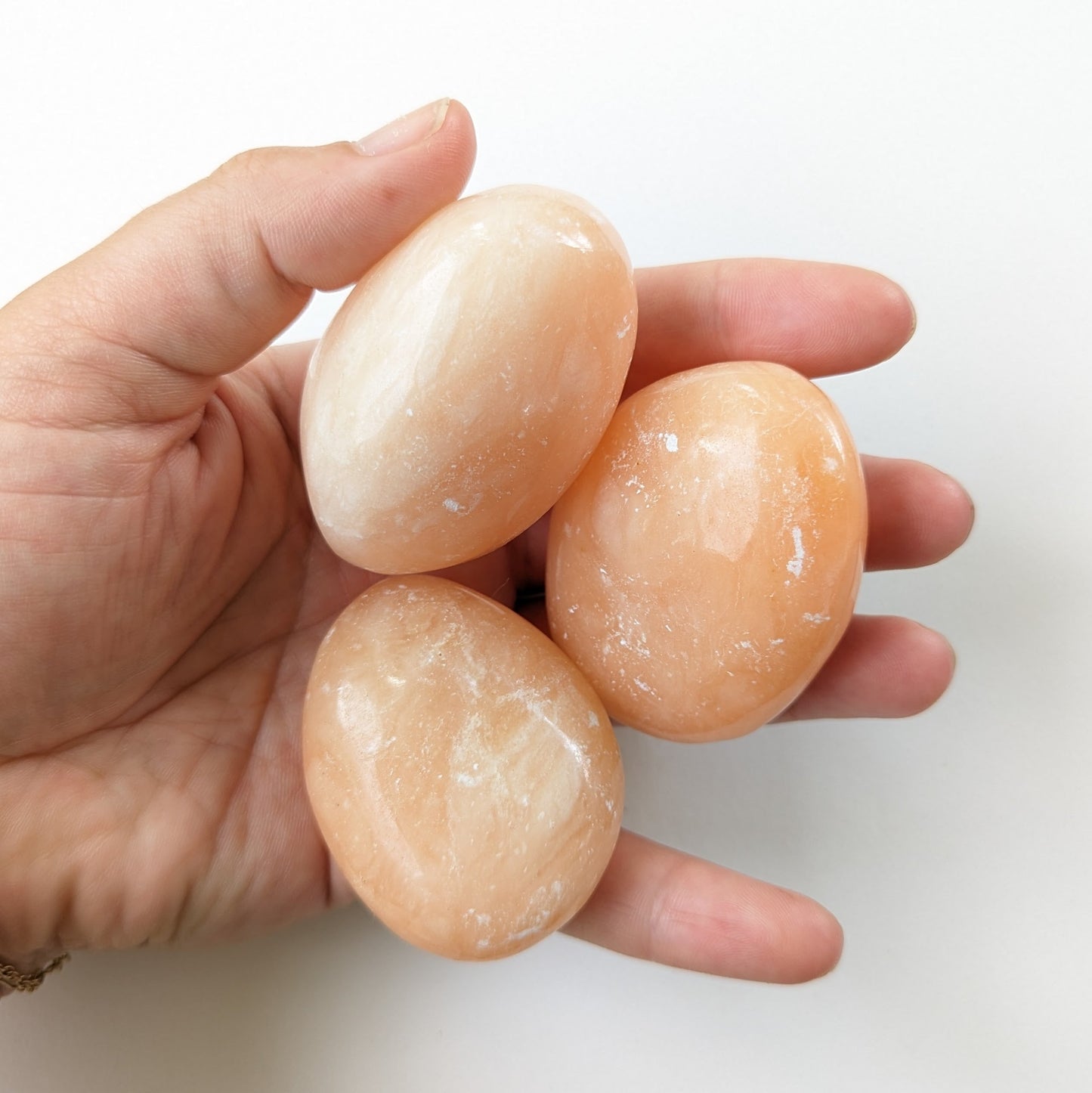 Coral Calcite Palmstone