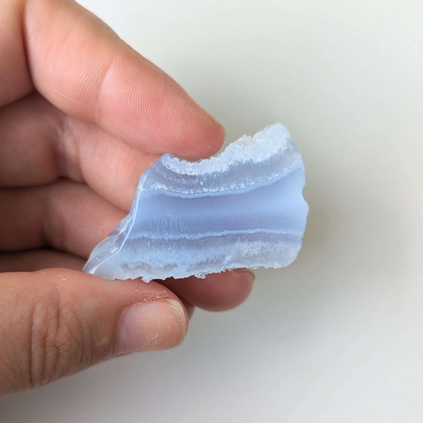 Blue Lace Agate/Blue Chalcedony Mini Slice