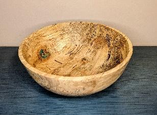 Large Figured Maple Salad/Dough Bowl