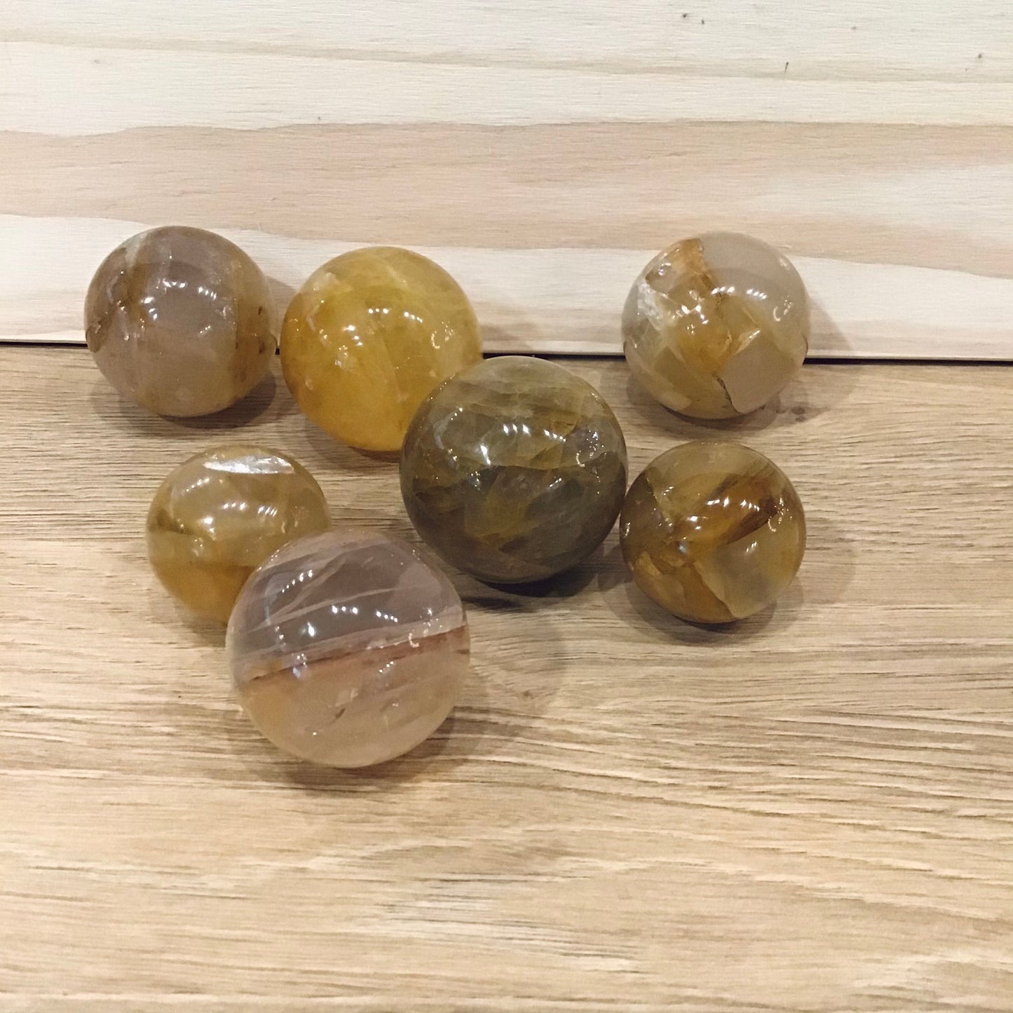 Yellow Hematoid Quartz Sphere